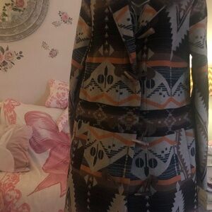Beautiful Southwest knee length BB Dakota coat